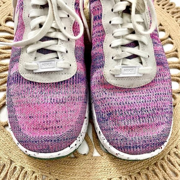 Nike Air Force 1 Crater Flyknit Purple Sneakers Women’s 11.5 / Men’s 10 - Picture 6 of 13